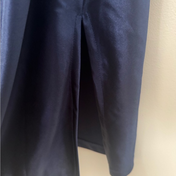 XXXiticat Women's Spaghetti Strap Cowl Neck Side Zip Closure and Slit Midi Dress - Picture 9 of 11